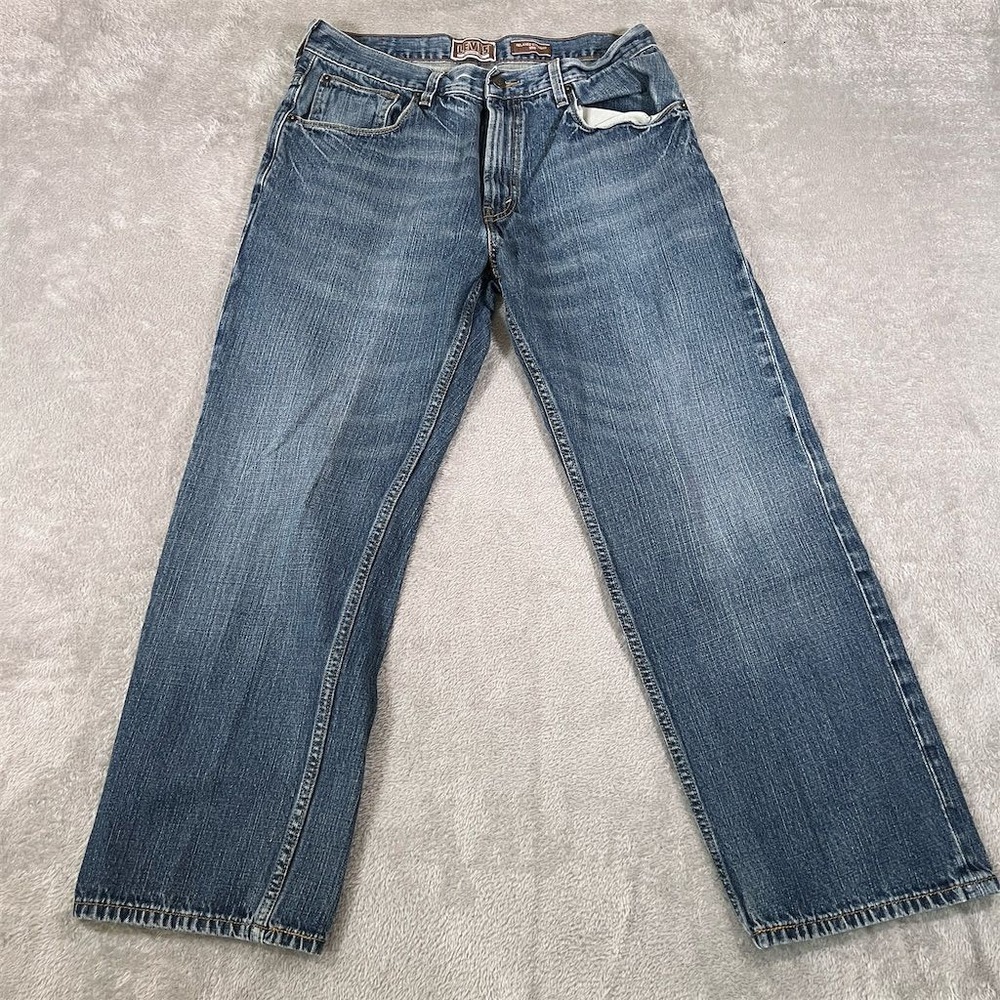 Levi's 559 Men's Relaxed Straight Jeans Blue Size 34x30 (Fits 33x28) Brown Label
